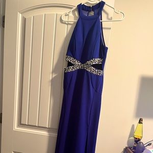 royal blue prom dress. size small